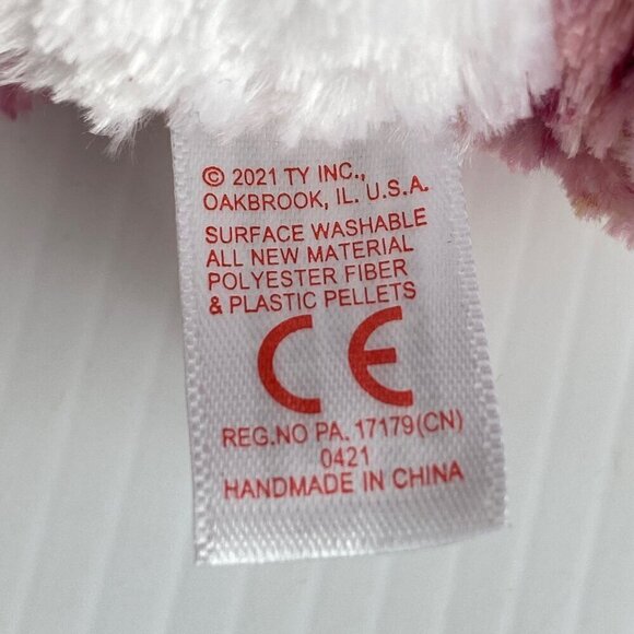 Ty Beanie Boos Lainey Plush Pink Spotted Leopard 2021 TySilk 6 inch Teddybear - Picture 7 of 11